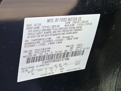 2018 Ford Taurus SE