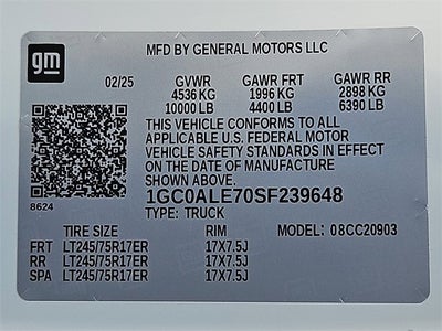 2025 Chevrolet Silverado 2500 HD WT