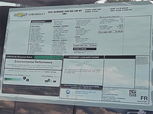 2025 Chevrolet Silverado 2500 HD WT