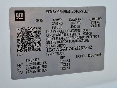 2025 Chevrolet Express Cargo 2500 WT