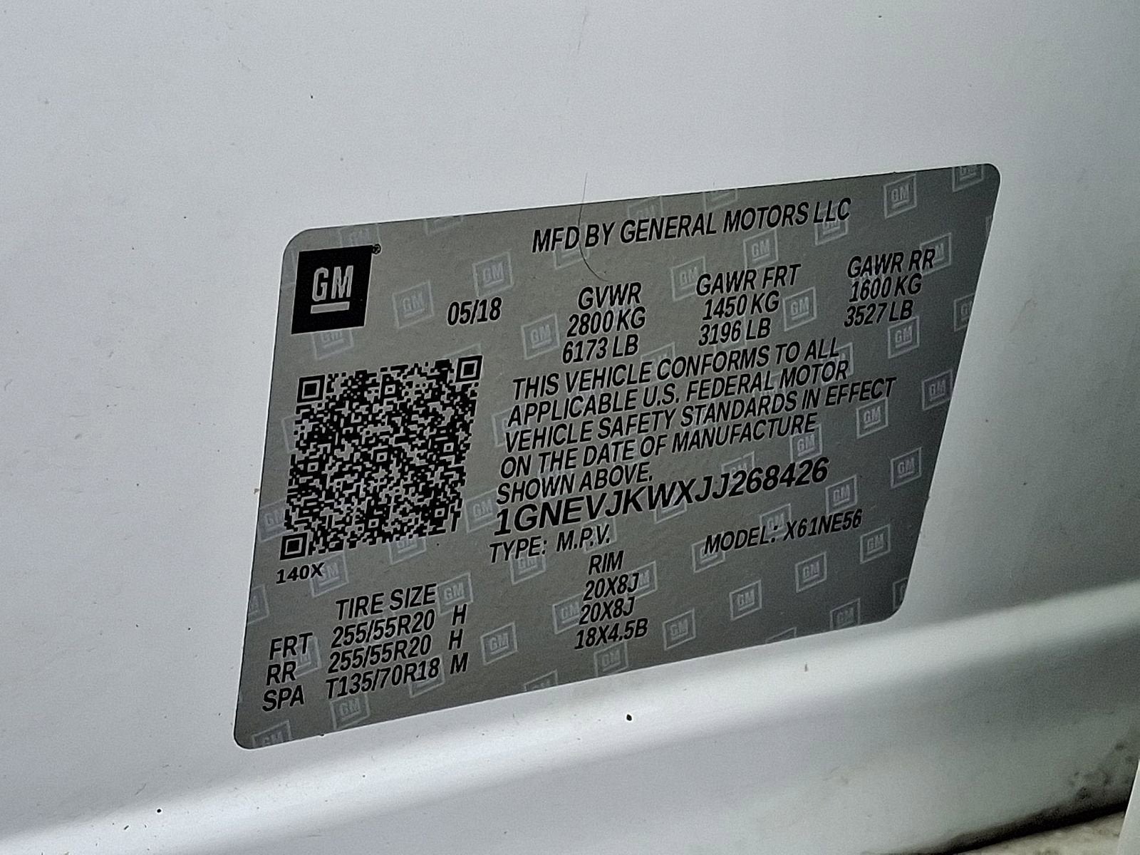 2018 Chevrolet Traverse Premier