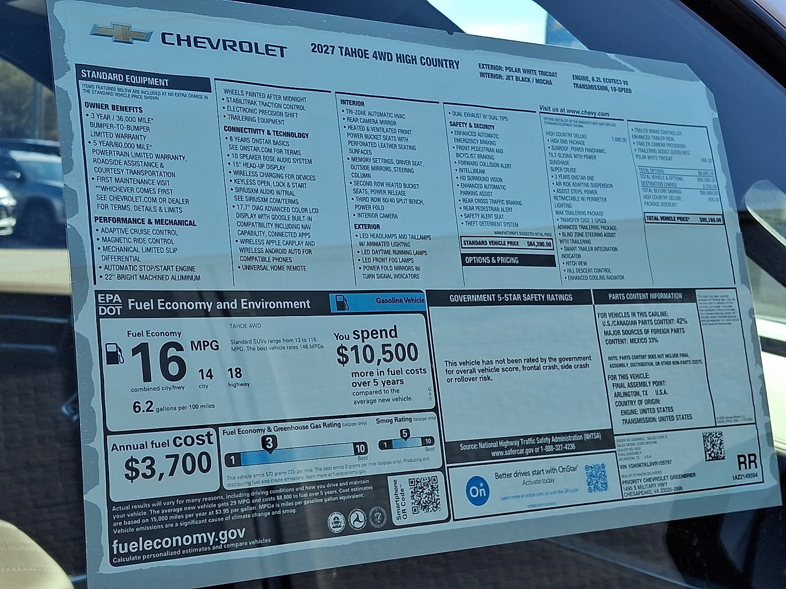 2027 Chevrolet Tahoe High Country