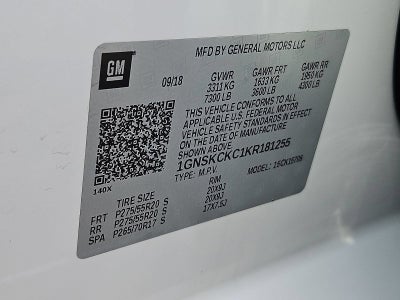2019 Chevrolet Tahoe Premier