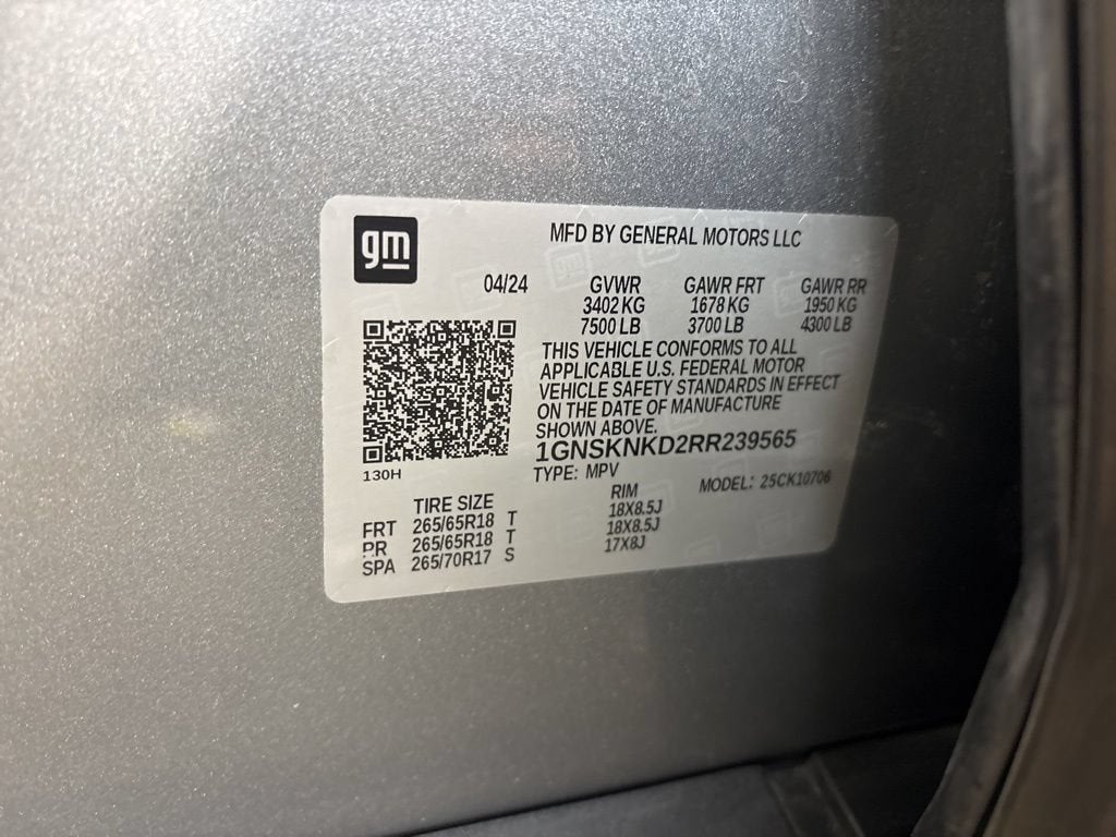 2024 Chevrolet Tahoe LT