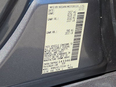 2016 Nissan Altima 2.5 SL