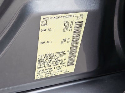 2017 Nissan Altima 2.5 SV