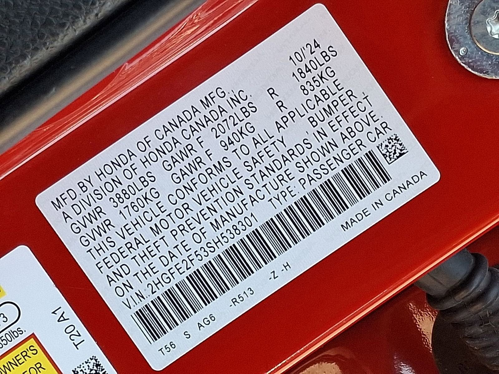 2025 Honda Civic Sedan Sport