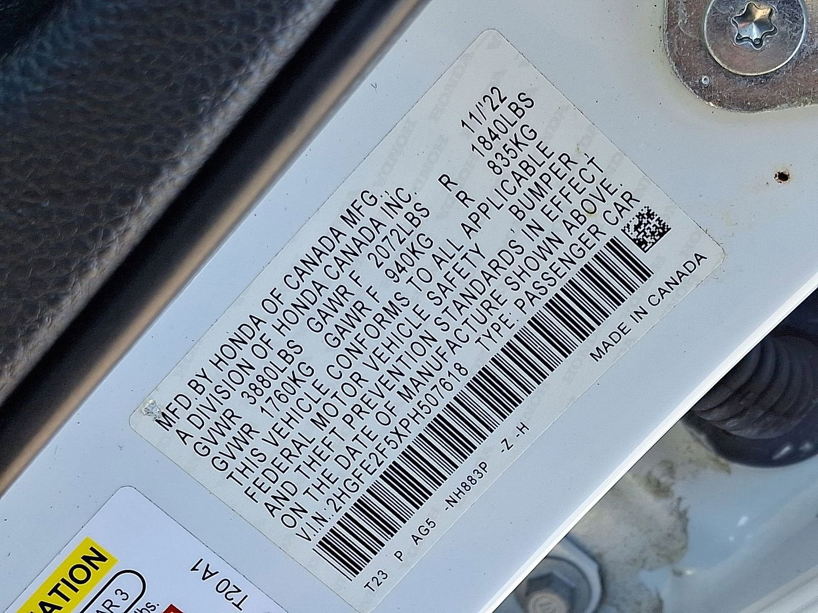 2023 Honda Civic Sedan Sport