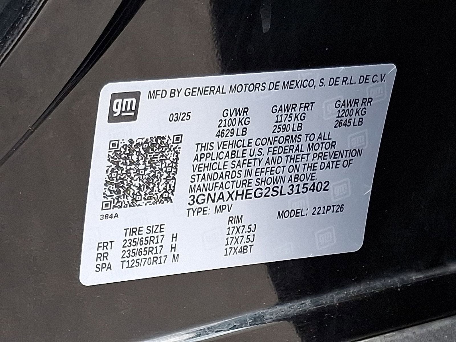 2025 Chevrolet Equinox LT