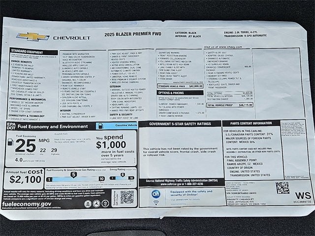 2025 Chevrolet Blazer Premier