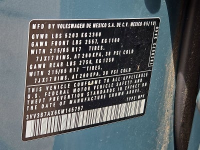 2019 Volkswagen Tiguan 2.0T SE