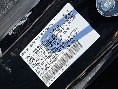2021 Honda Pilot AWD Touring 8 Passenger