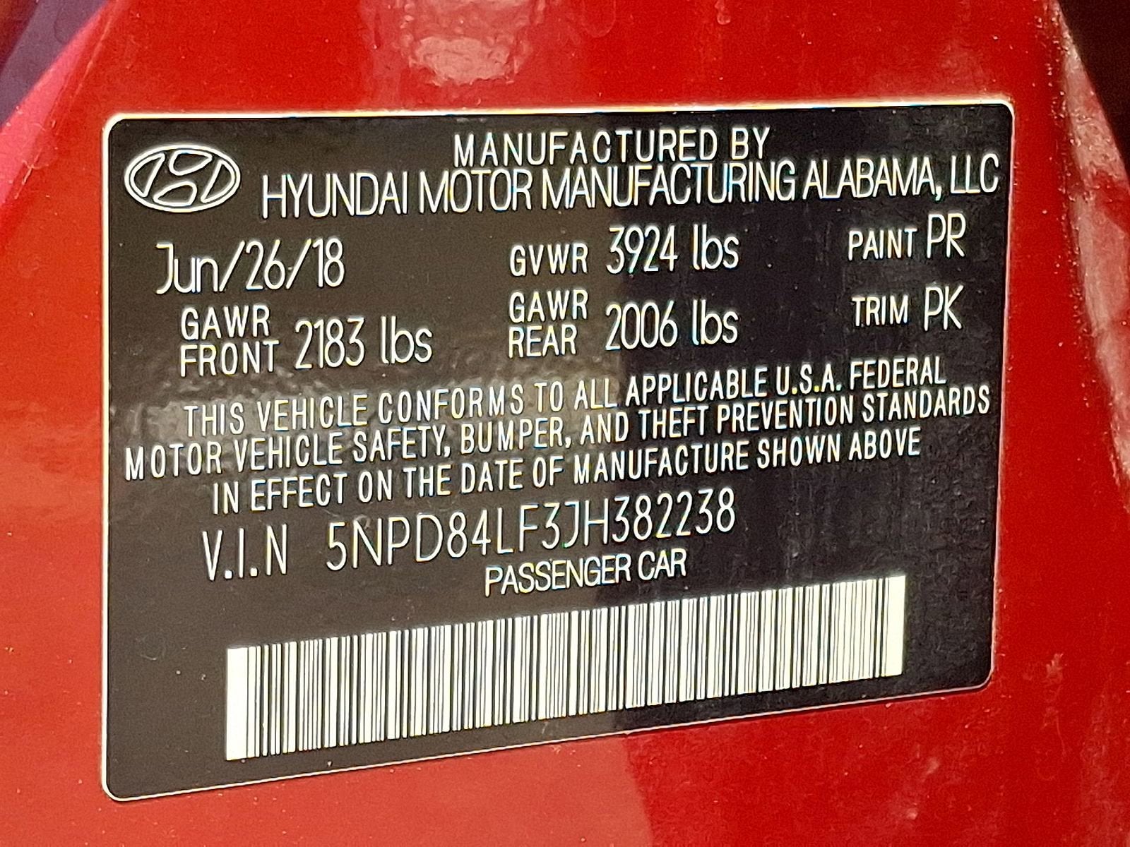 2018 Hyundai Elantra SEL