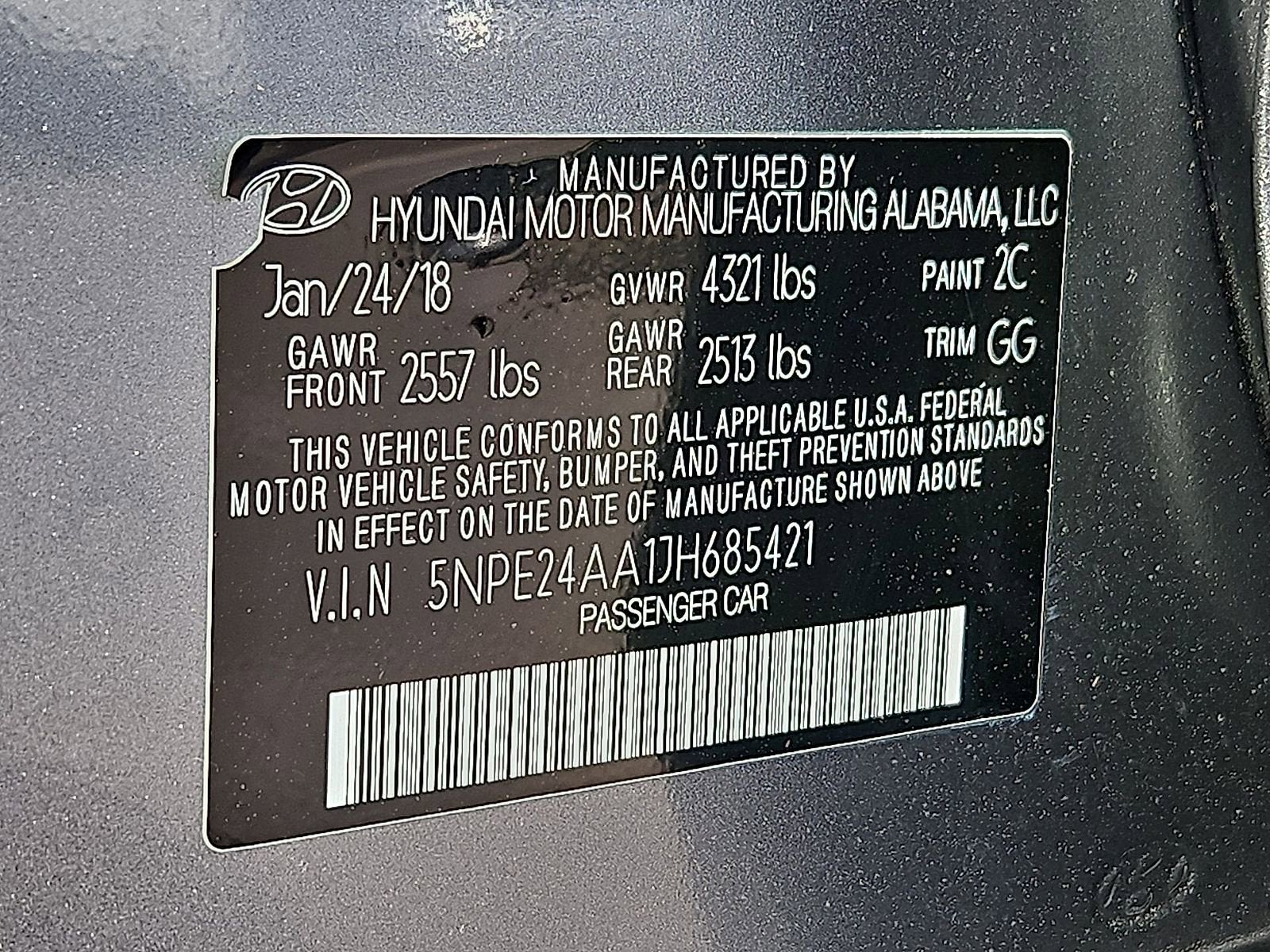 2018 Hyundai Sonata Eco