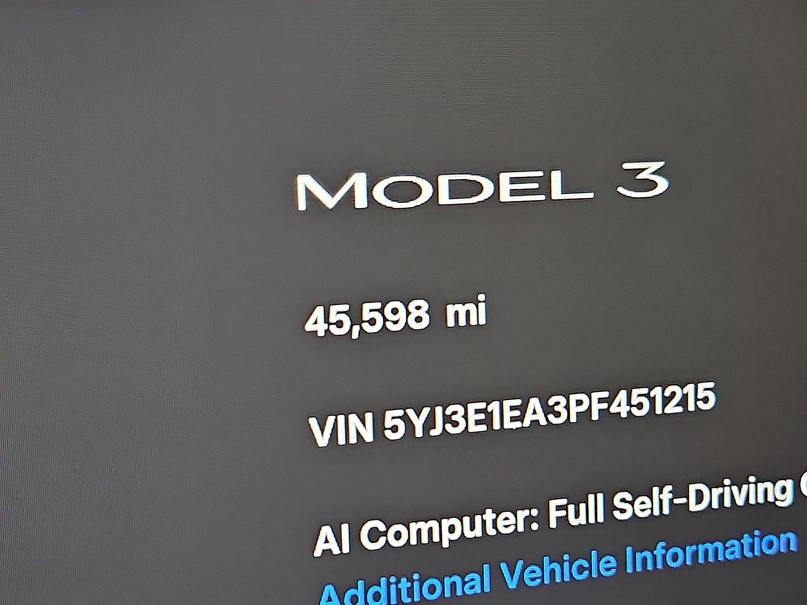 2023 Tesla Model 3 Rear-Wheel Drive
