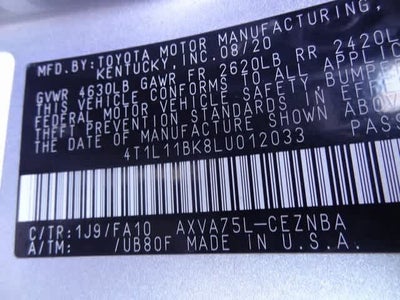 2020 Toyota Camry LE