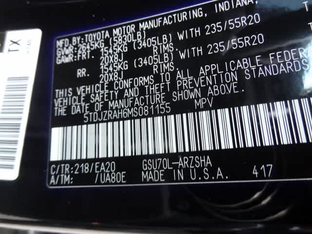 2021 Toyota Highlander XSE