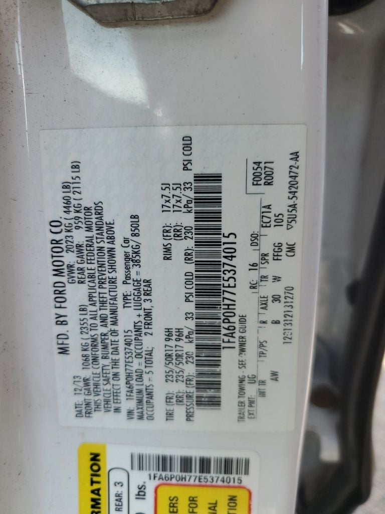 2014 Ford Fusion SE