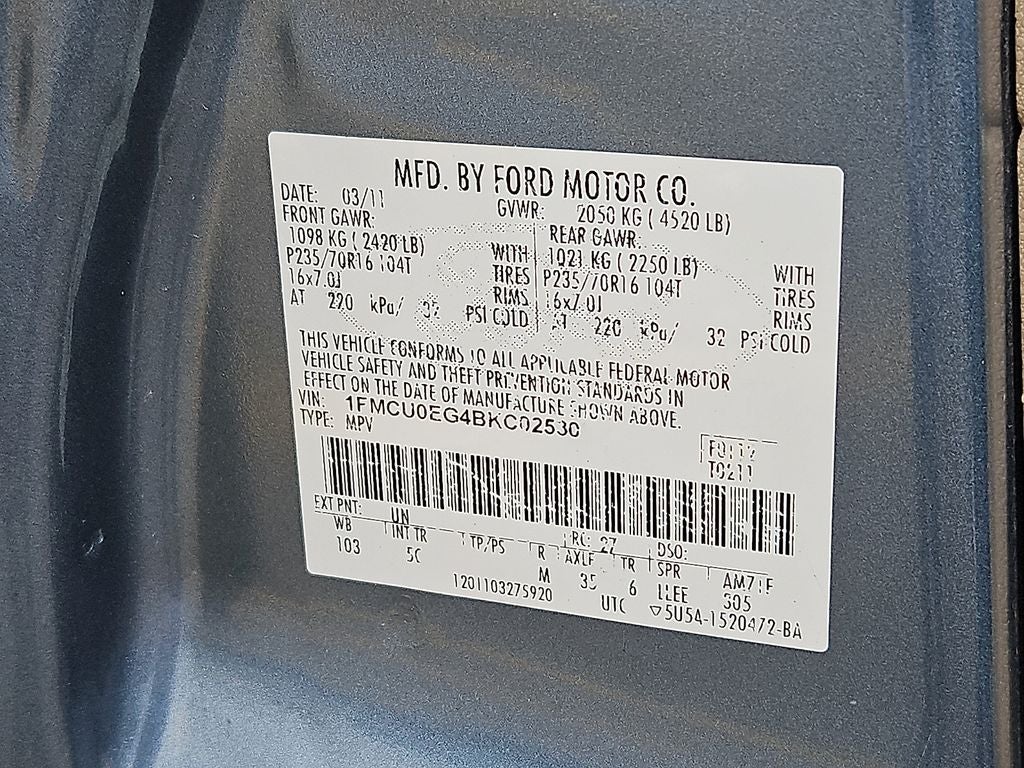 2011 Ford Escape Limited