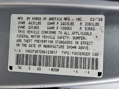2009 Honda Accord EX