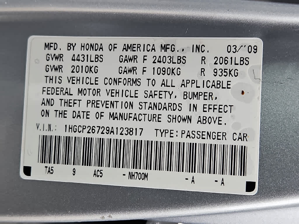 2009 Honda Accord EX
