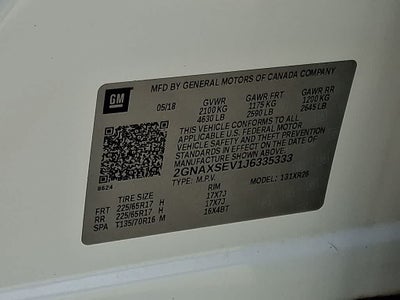 2018 Chevrolet Equinox LT