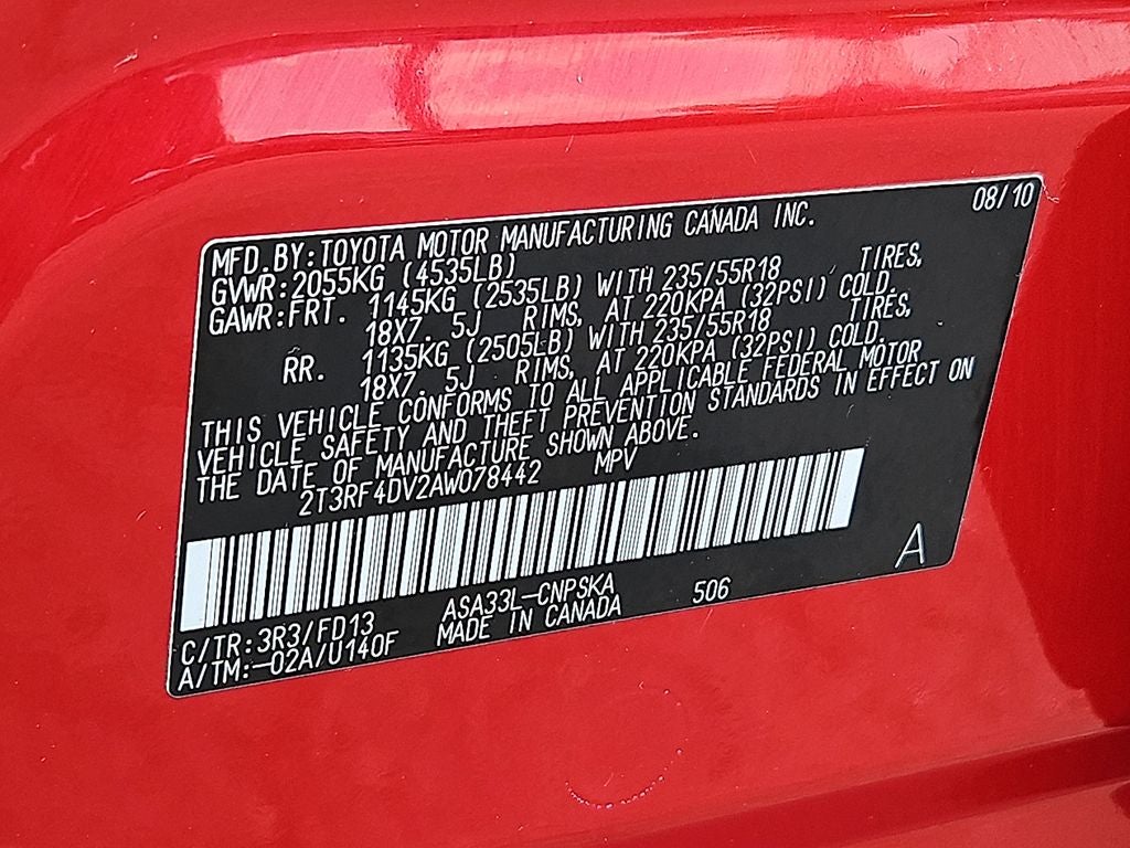2010 Toyota RAV4 Sport