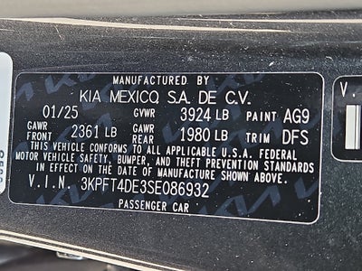 2025 Kia K4 LXS