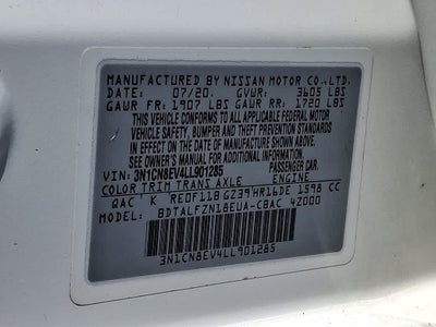 2020 Nissan Versa SV