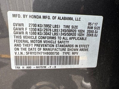 2017 Acura MDX Sport Hybrid w/Advance Pkg