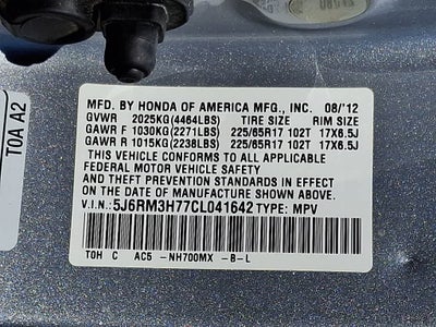 2012 Honda CR-V Base