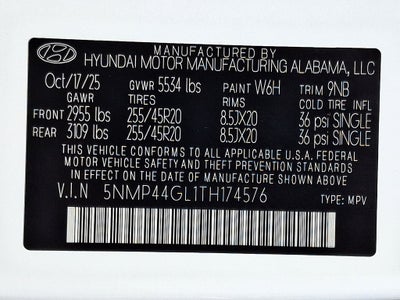 2026 Hyundai Santa Fe Limited 6P