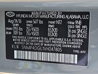 2027 Hyundai Santa Fe Limited 6P