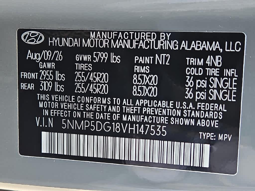 2027 Hyundai Santa Fe Hybrid Calligraphy