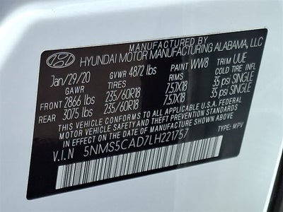 2020 Hyundai Santa Fe Limited