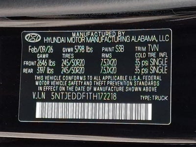 2026 Hyundai Santa Cruz Limited