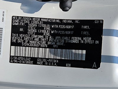 2016 Toyota Sienna XLE