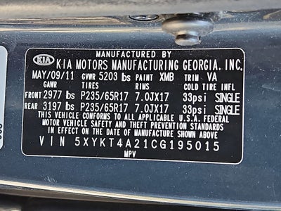 2012 Kia Sorento LX