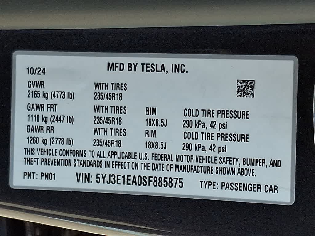 2025 Tesla Model 3 Long Range