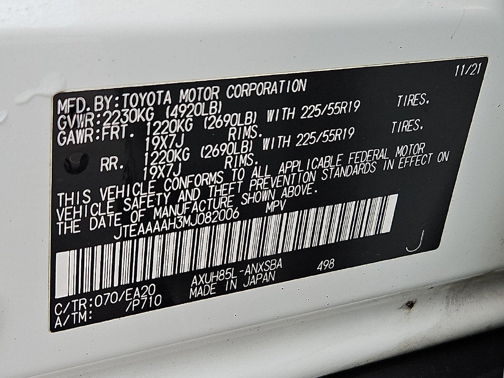 2021 Toyota Venza Limited