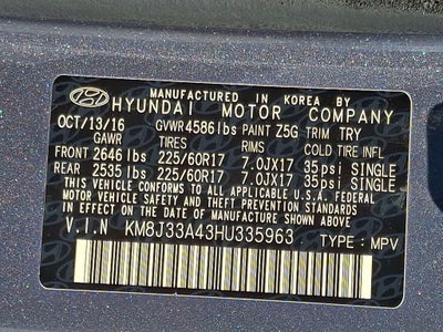 2017 Hyundai Tucson SE