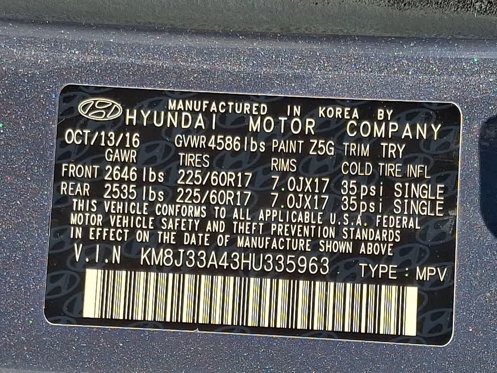 2017 Hyundai Tucson SE