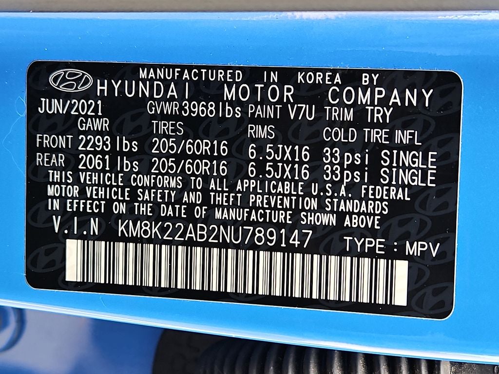 2022 Hyundai Kona SE