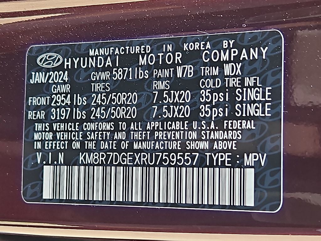 2024 Hyundai Palisade Calligraphy
