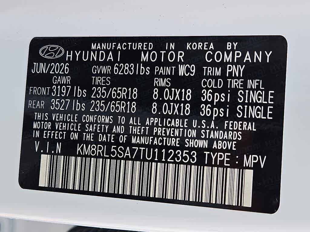 2026 Hyundai Palisade Hybrid Blue SEL 7P