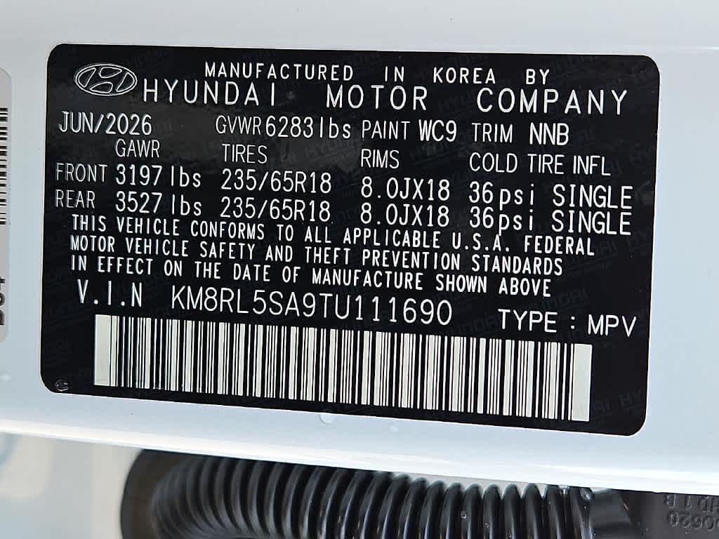 2026 Hyundai Palisade Hybrid Blue SEL 7P