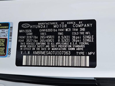 2026 Hyundai Palisade Hybrid Calligraphy