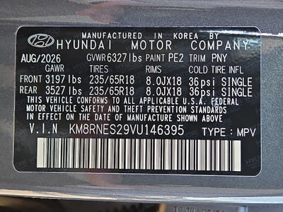 2027 Hyundai Palisade SEL Premium 7P