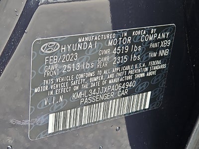 2023 Hyundai Sonata Hybrid SEL