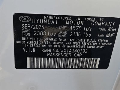 2026 Hyundai Sonata Hybrid Limited